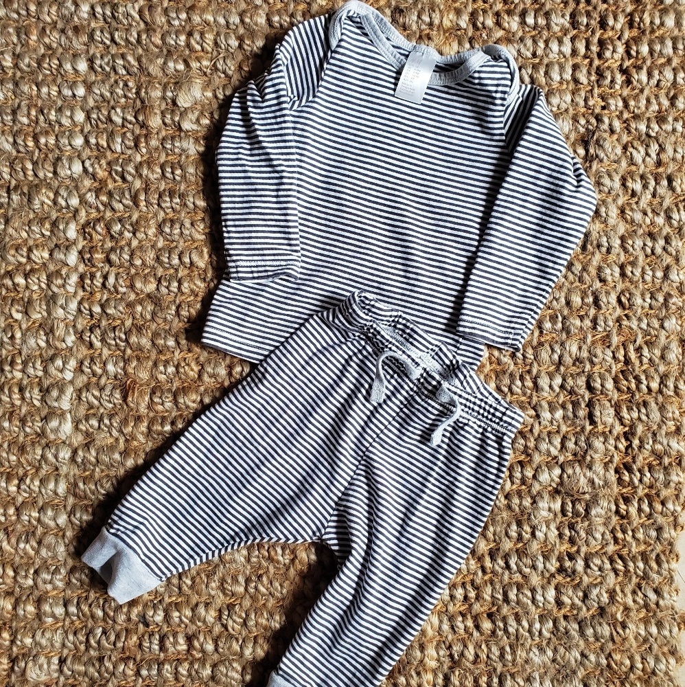 H&M baby striped outfit